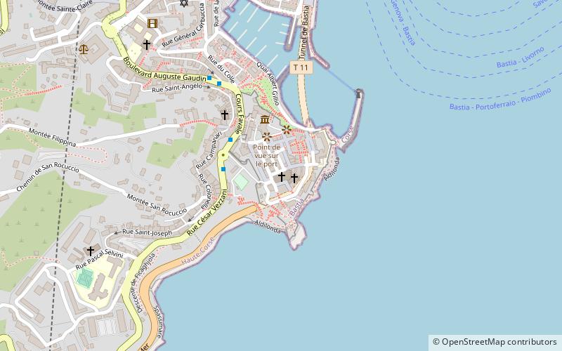 Bastia Cathedral location map