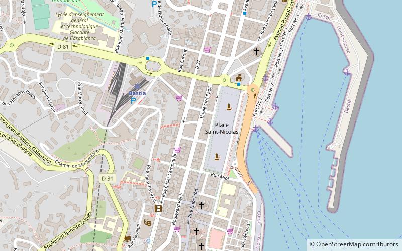 Canton de Bastia-5 location map