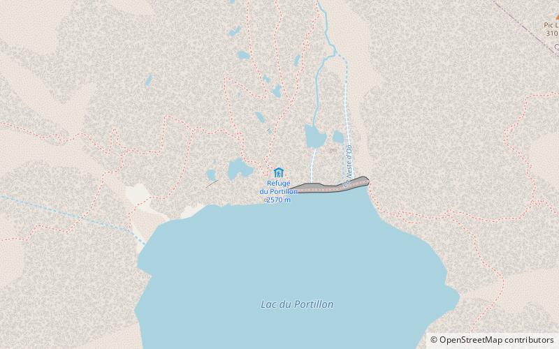 Lac du Portillon location map