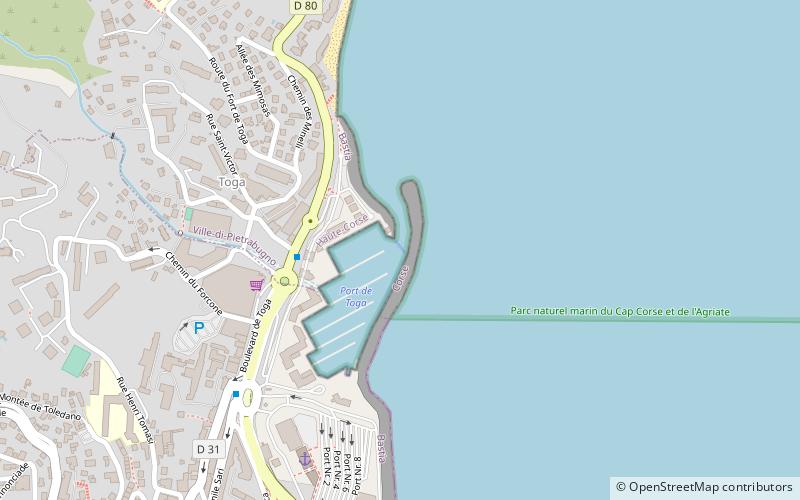 torra di toga location map