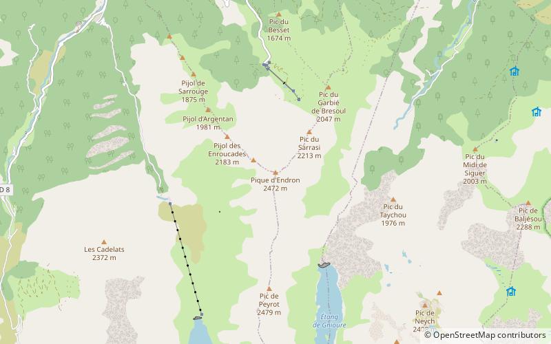 Pic d'Endron location map