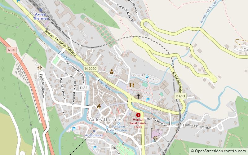 Les Bains du Couloubret location map