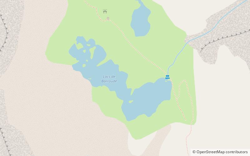 Lac de Barroude location map