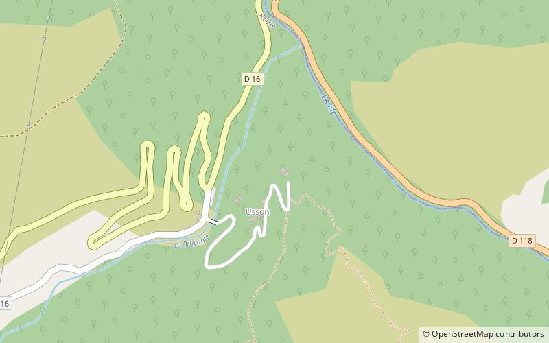 Burg Usson location map