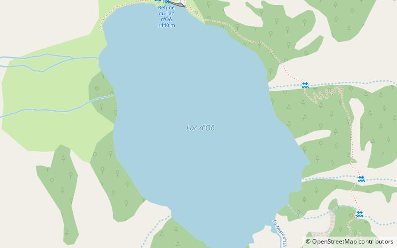 Lac d'Oô location map