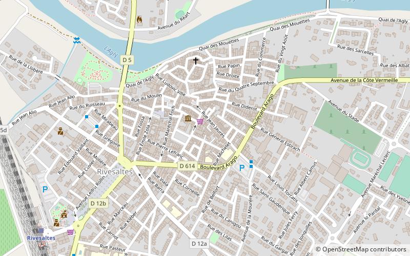 Rivesaltes location map