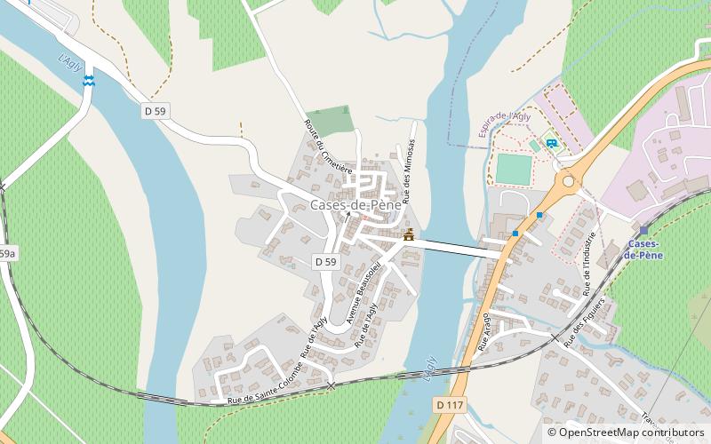 Cases-de-Pène location map