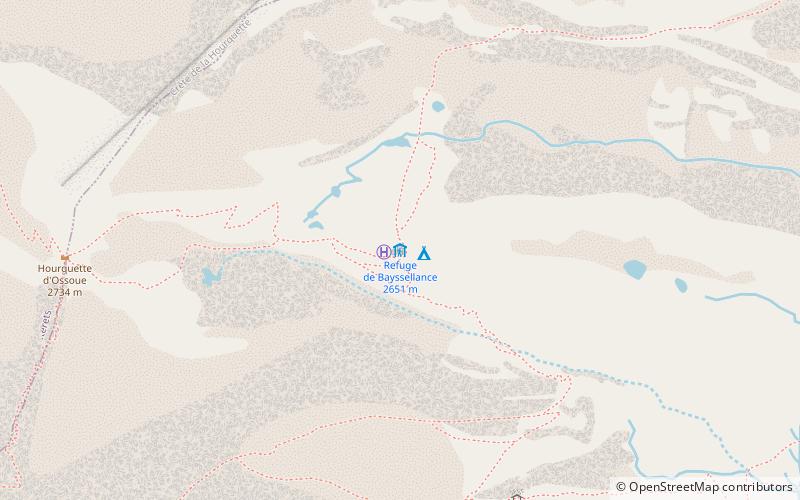 Refuge de Bayssellance location map