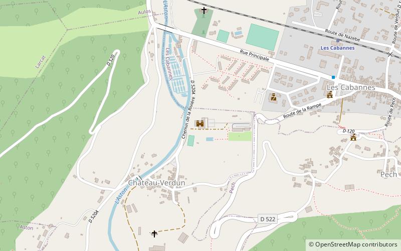 Château de Gudanes location map