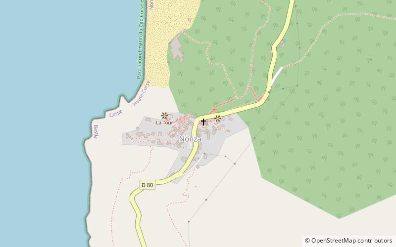 Nonza location map