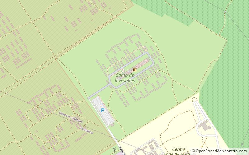 Camp de Rivesaltes location map