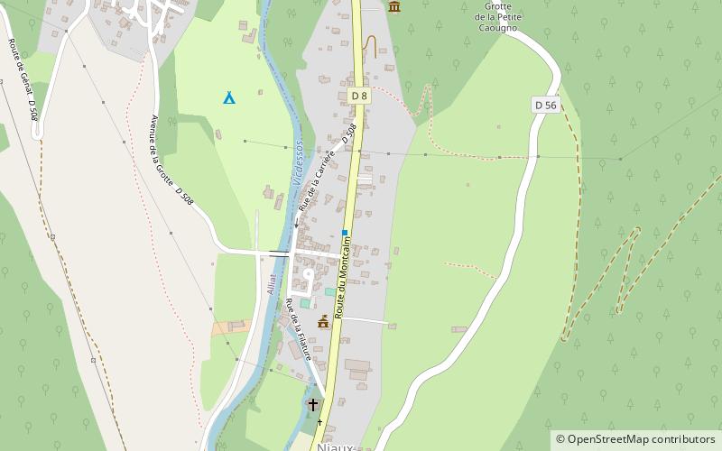 speleo canyon ariege niaux location map
