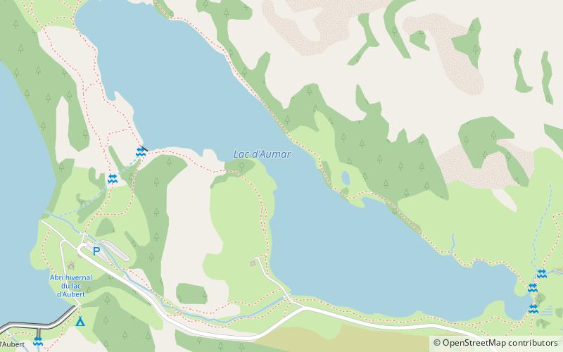 Lac d'Aumar location map