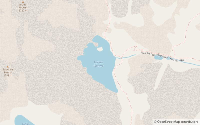 Lac du Pourtet location map