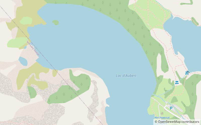 Lac d'Aubert location map