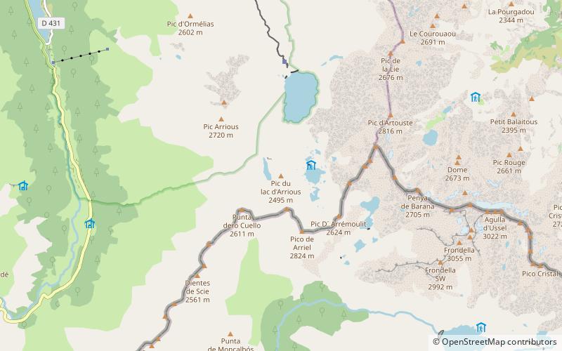 Lac d'Arrious location map