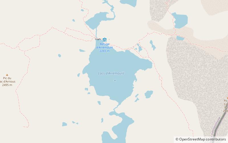 Lacs d'Arrémoulit location map