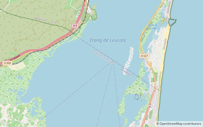 Laguna de Leucate location map