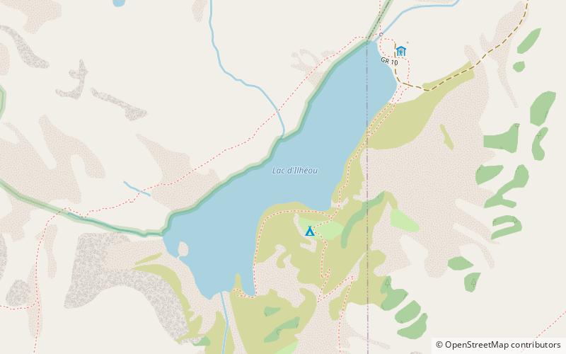 Lac Bleu d'Ilhéou location map