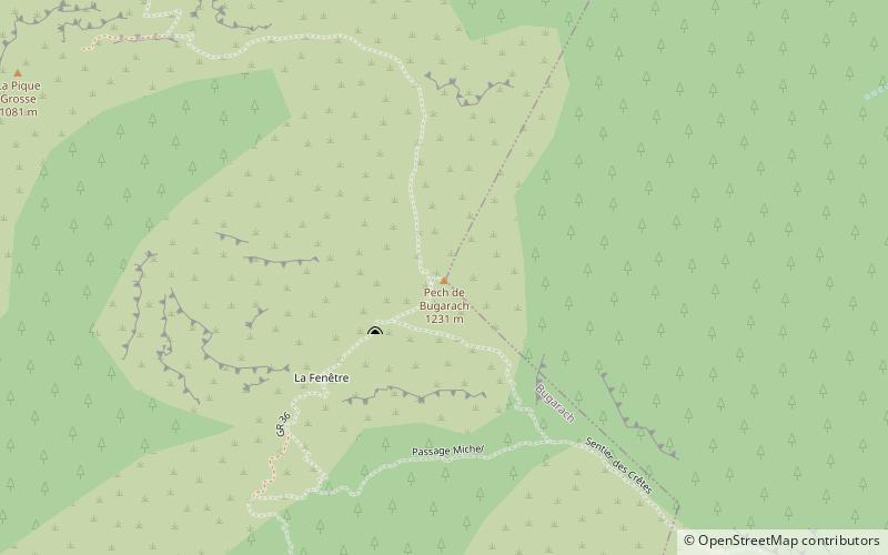 Pech de Bugarach location map