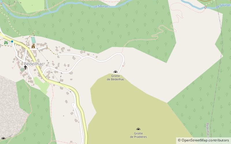 Gruta de Bédeilhac location map