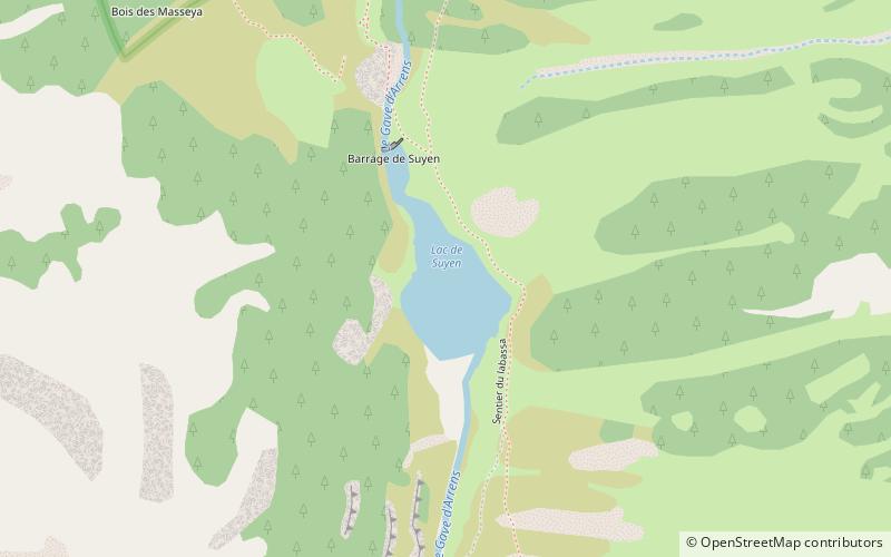 Lac de Suyen location map