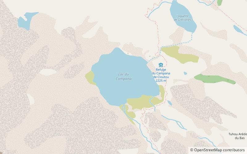 Lac du Campana location map