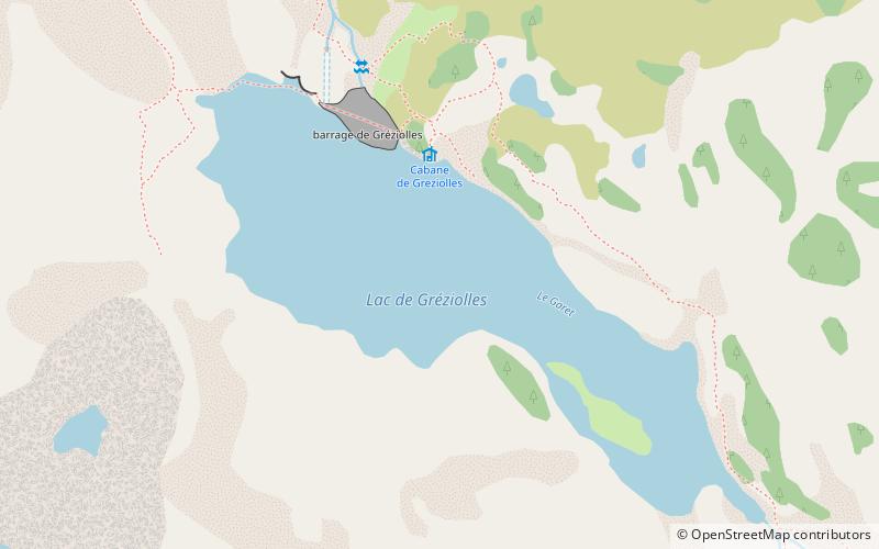 Lac de Gréziollles location map