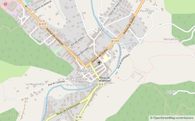Bélesta location map