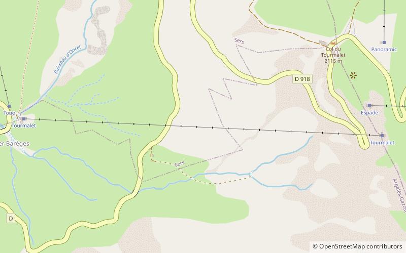 Jardín botánico del Tourmalet location map