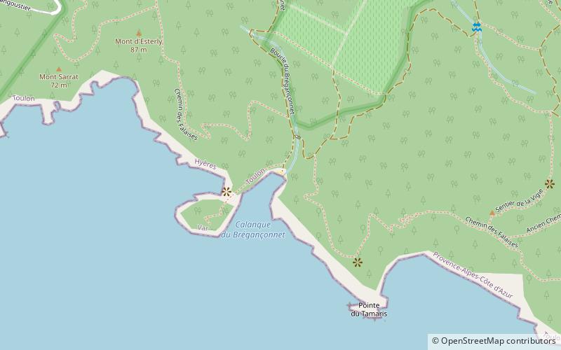 calanque du breganconnet porquerolles location map