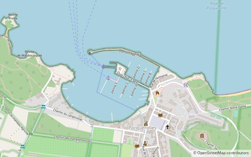 port de porquerolles location map