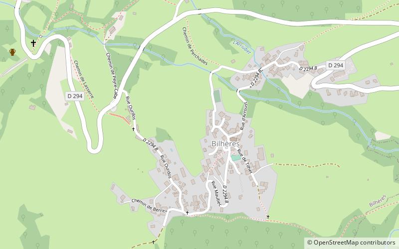 Bilhères location map