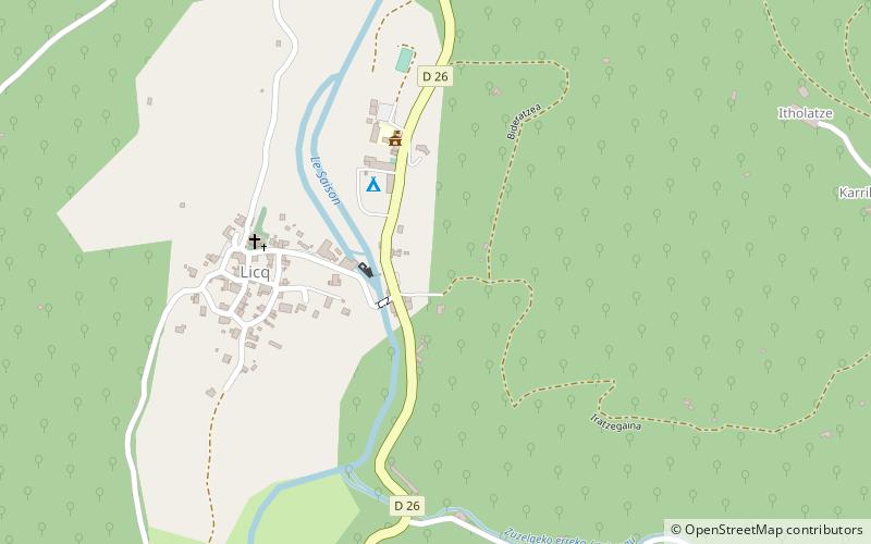 Licq-Athérey location map
