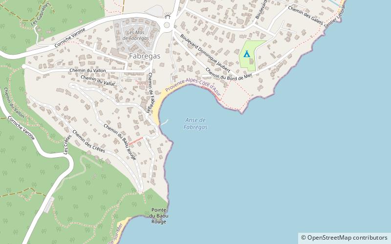 Plage de Fabrégas location map