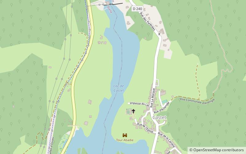 Lac de Castet location map