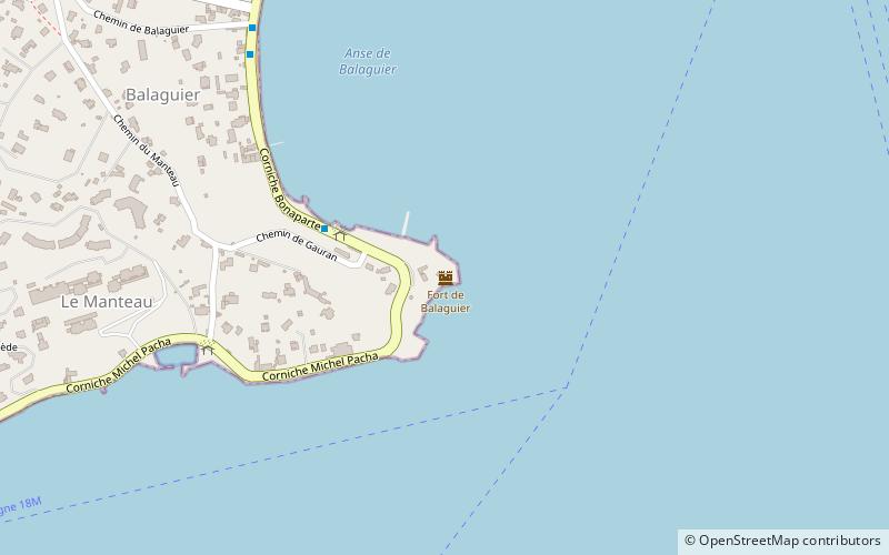 Fort de Balaguier location map