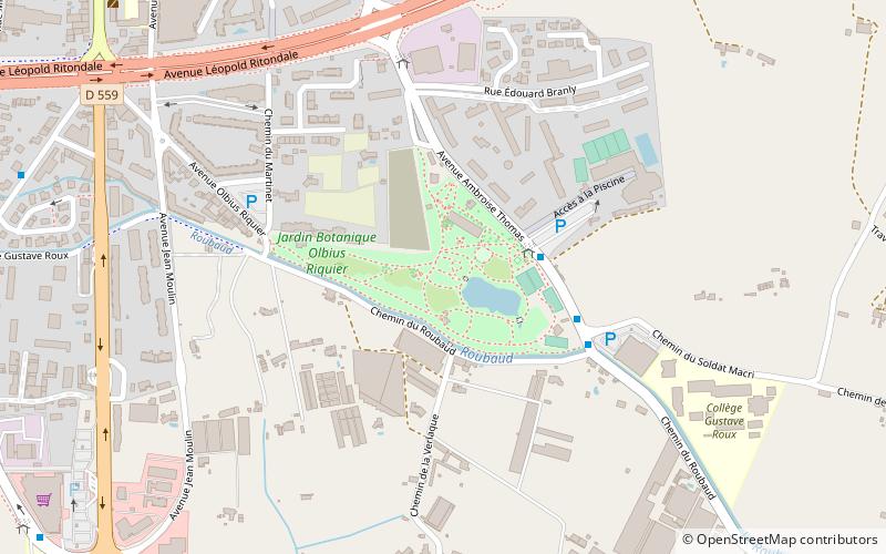 Parc Olbius Riquier location map