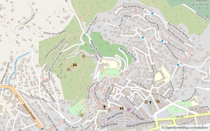 Villa Noailles location map