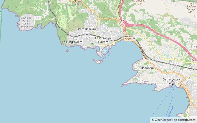 Bendor Island location map