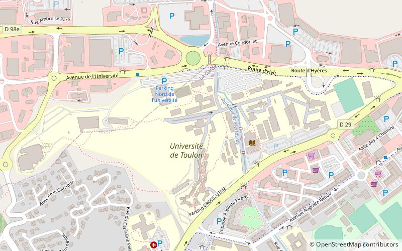 Universität Toulon-Var location map