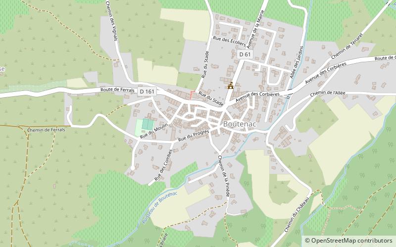 Boutenac location map