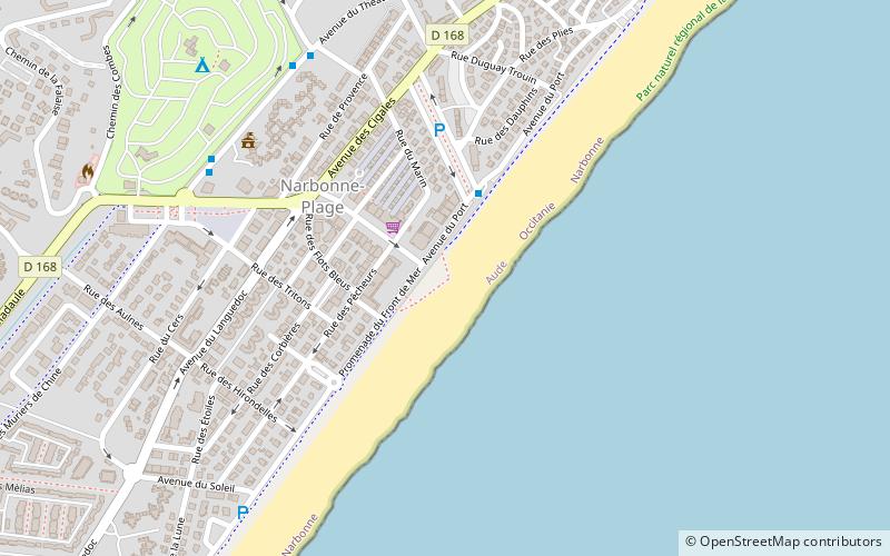 Narbonne-Plage location map