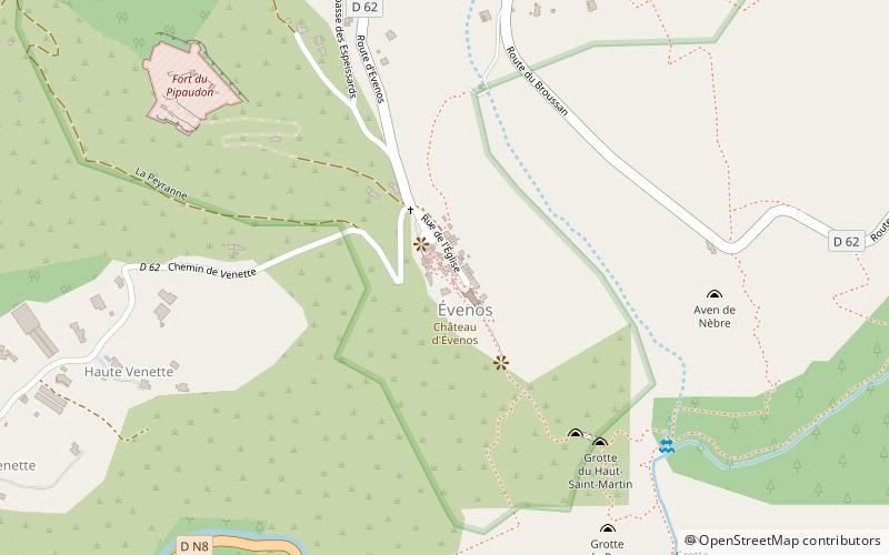 Évenos location map