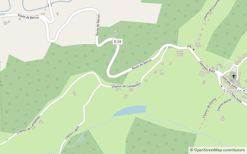 Esquiule location map