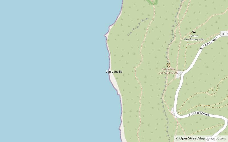 hike cap canaille cassis location map
