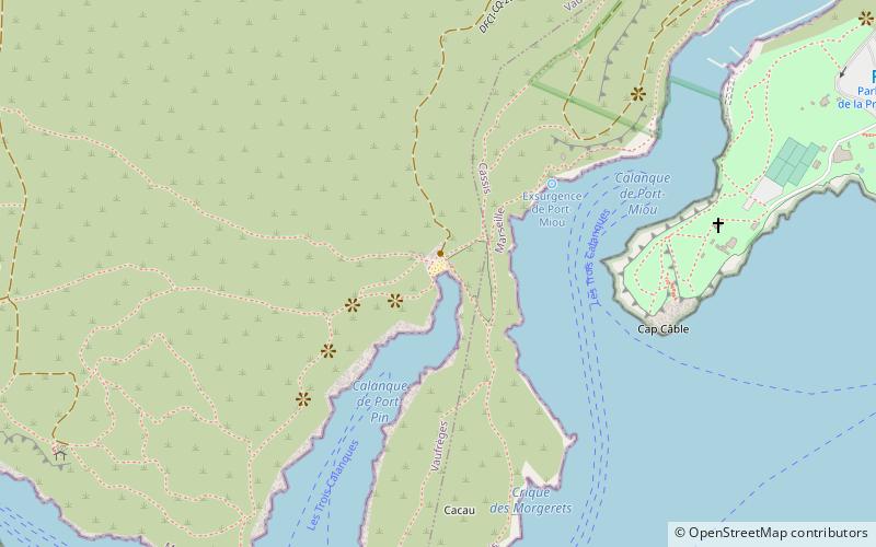 plage de port pin marsylia location map