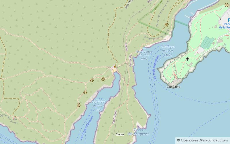 calanques et paysages de marseille cassis location map