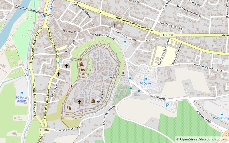 Porte Narbonnaise location map