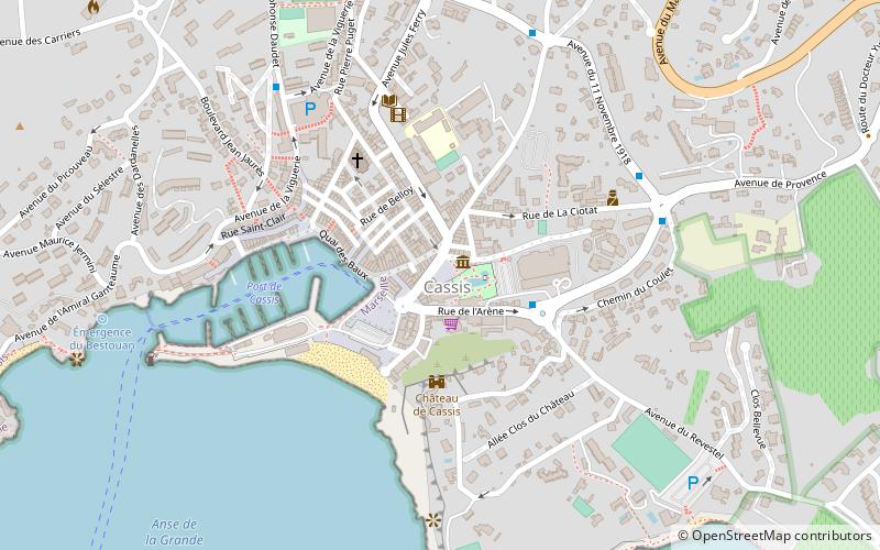 place baragnon cassis location map